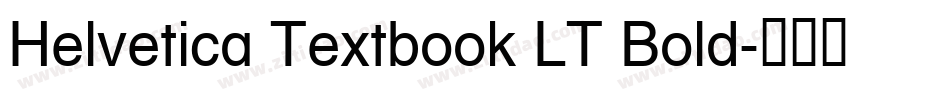 Helvetica Textbook LT Bold字体转换